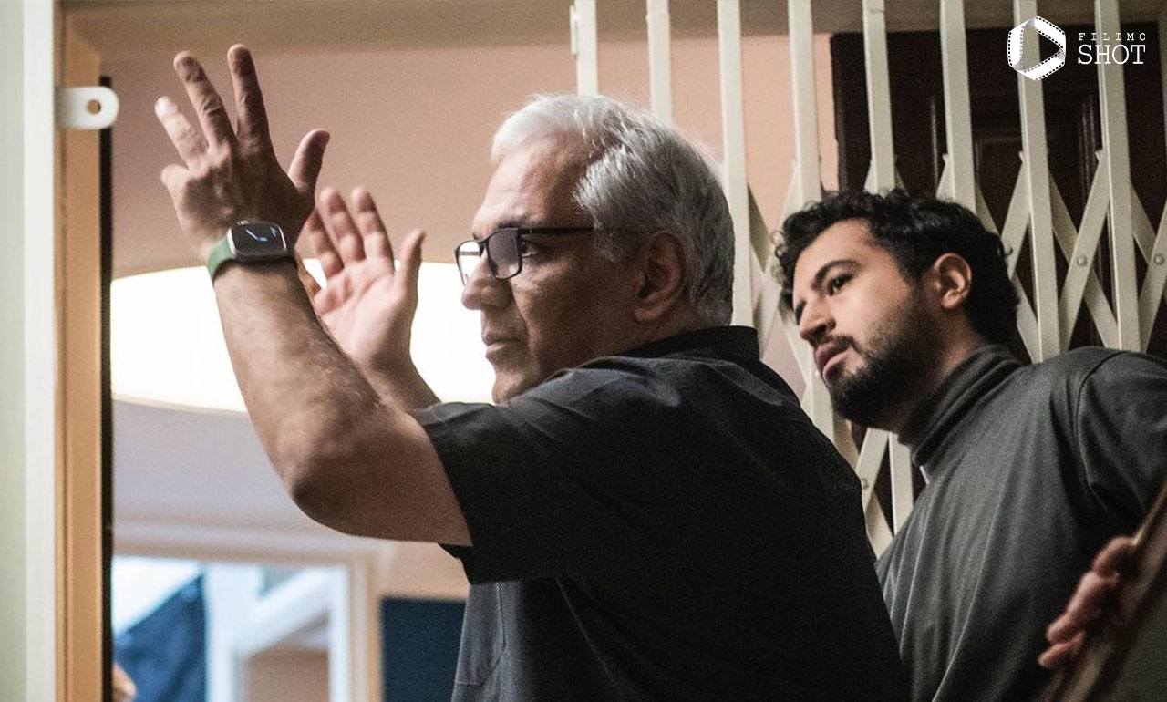 «مهران مدیری» و «مهرداد صدیقیان» در پشت صحنه فیلم سینمایی «ساعت 6 صبح»