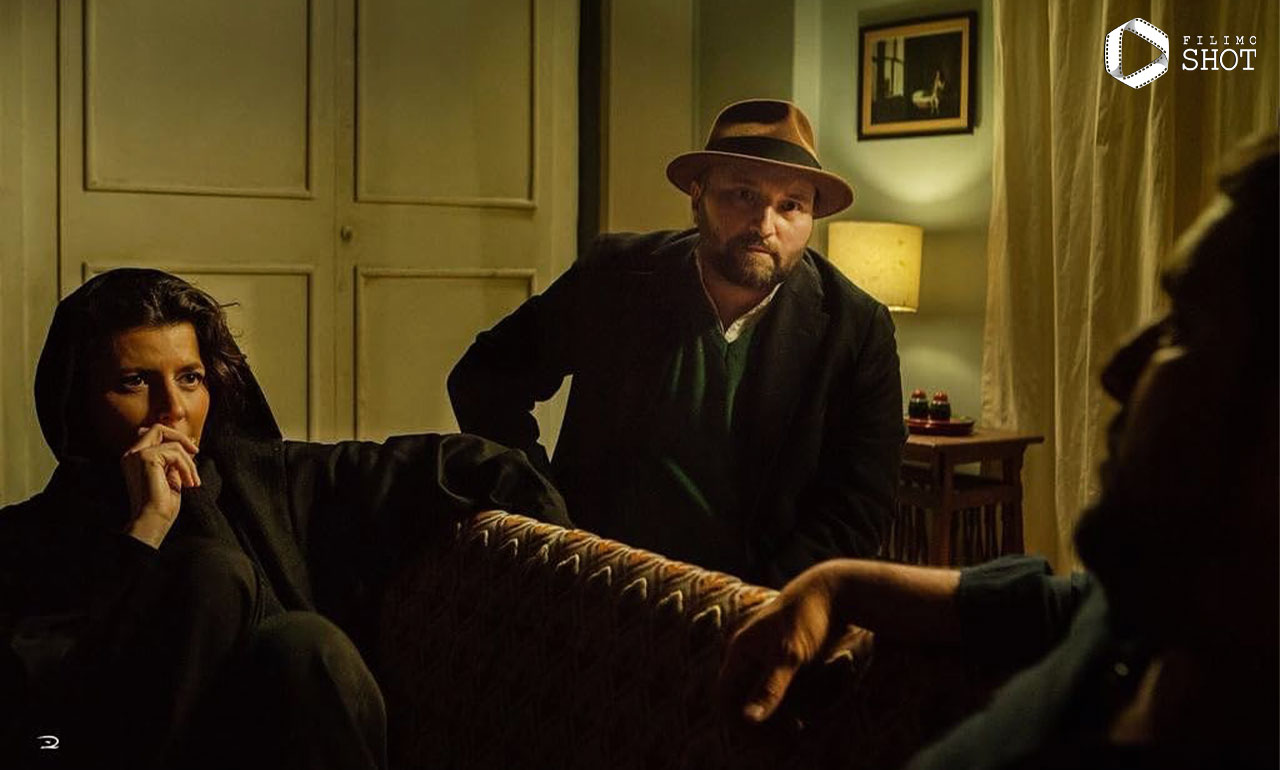 «اکتای براهنی»، «لیلا حاتمی» و «حامد بهداد» در پشت صحنه فیلم سینمایی «پیرپسر»