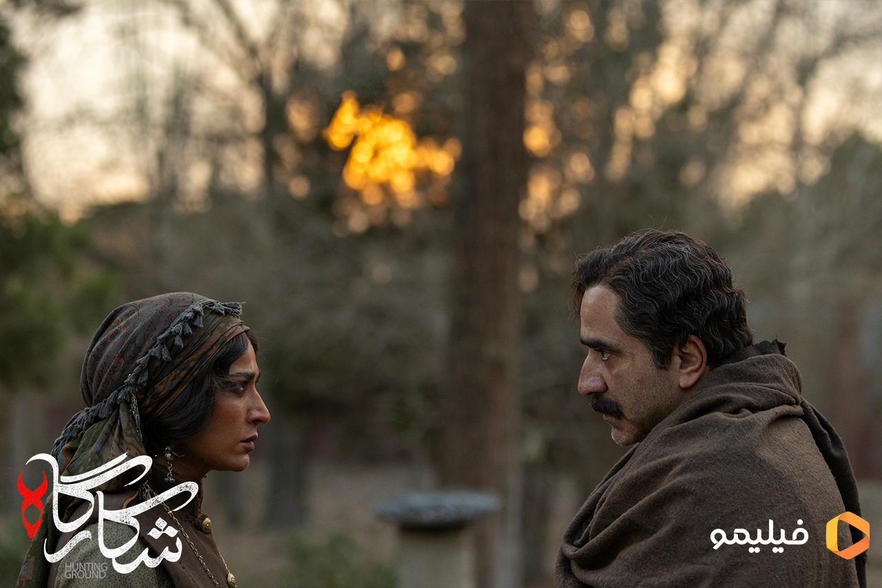 «مهدی حسینی نیا» و «الهام نامی» در نمایی از سریال «شکارگاه»