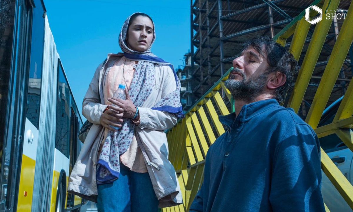 «امین حیایی» و «ژولیت رضایی» در نمایی از فیلم «زیبا صدایم کن»