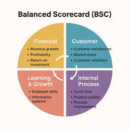 کارت امتیازی متوازن (BSC) به زبان آدمیزاد: چهار پنجره‌ای که کسب‌وکار را جلو می‌برد