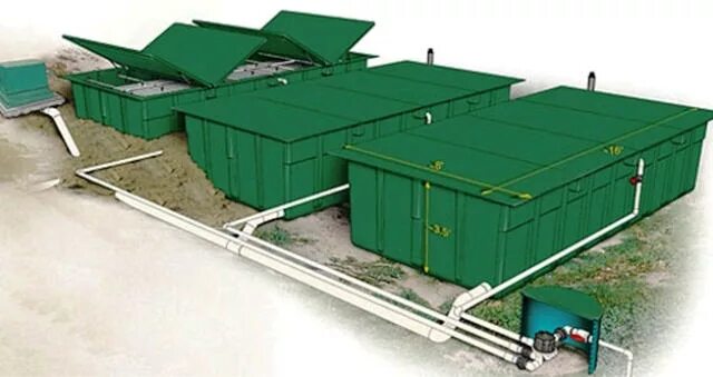 پکیج تصفیه فاضلاب بهداشتی پلیمری