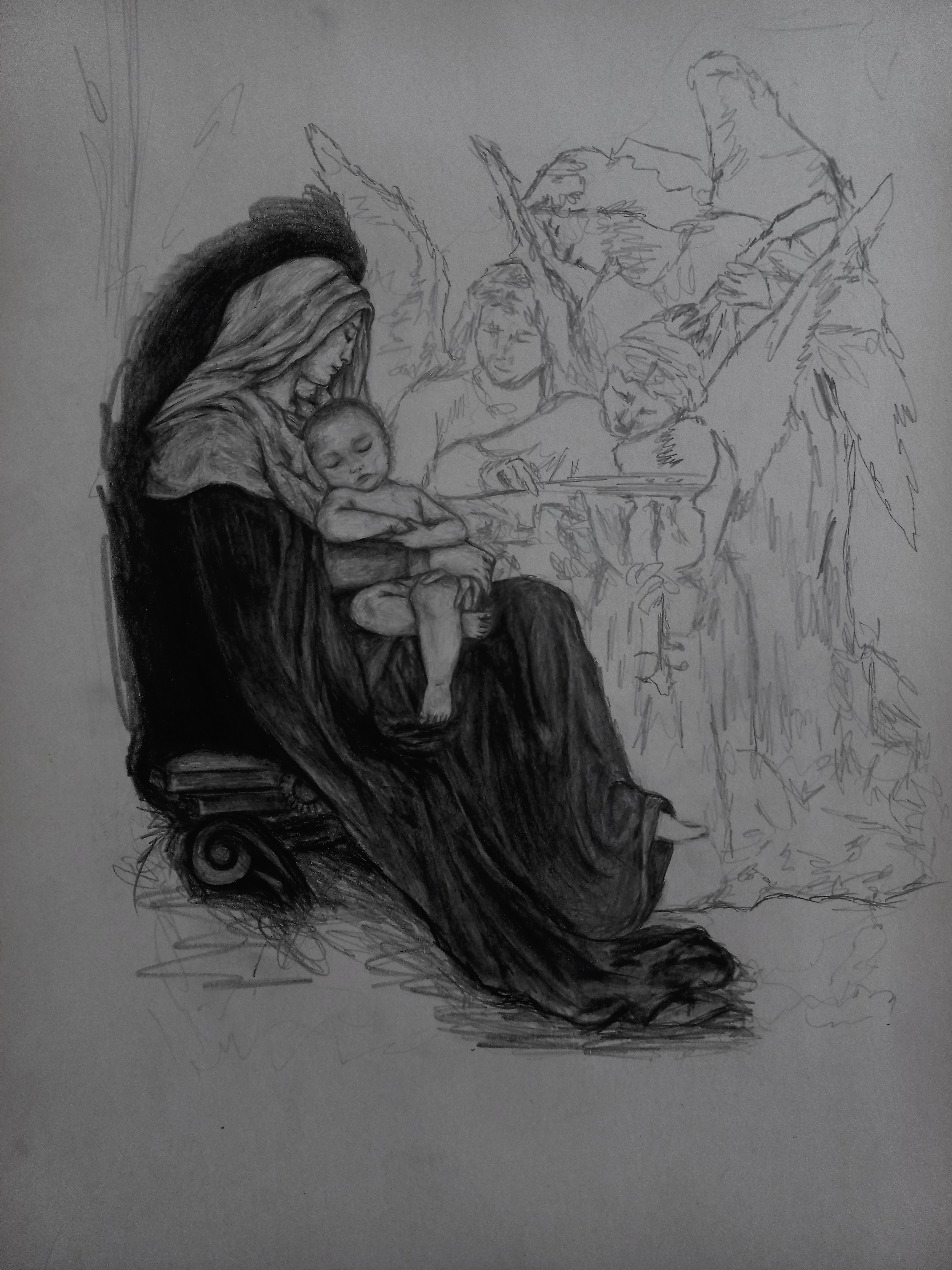 این نقاشی که نصفه ولش کردم!