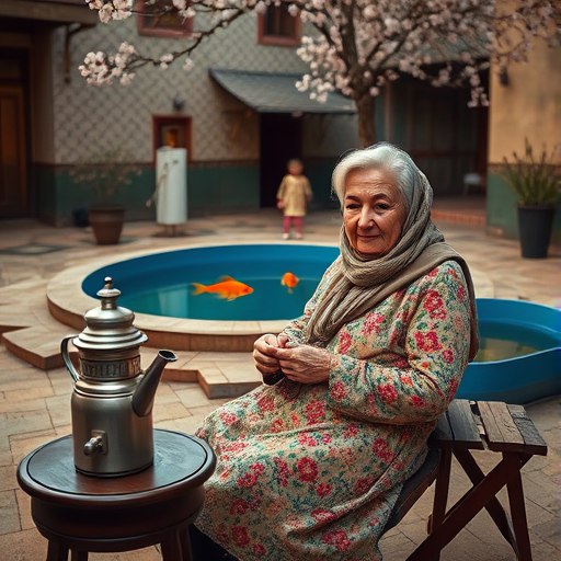 سماور نقره ای