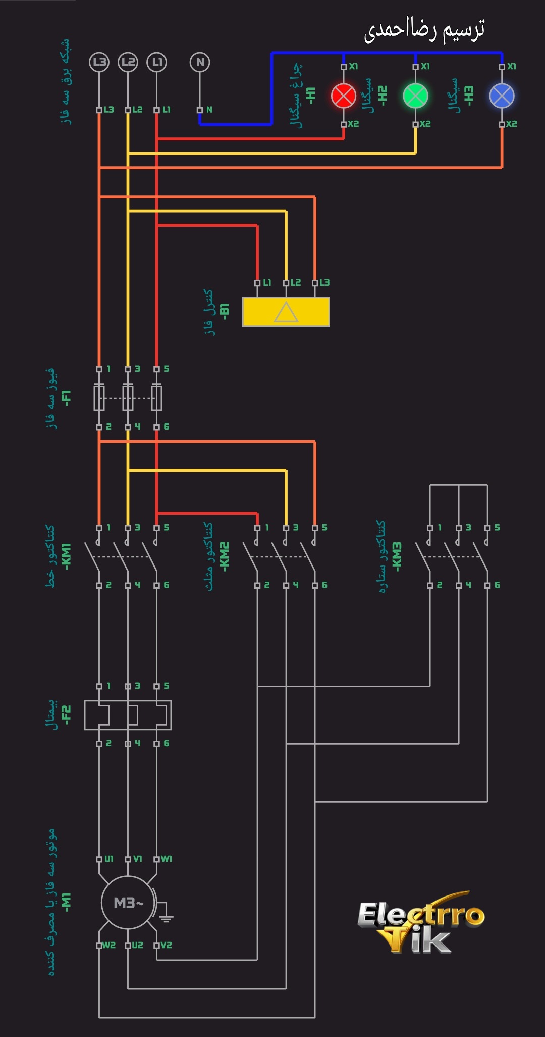 مدار قدرت ستاره-مثلث چیست؟(الکتروتیک