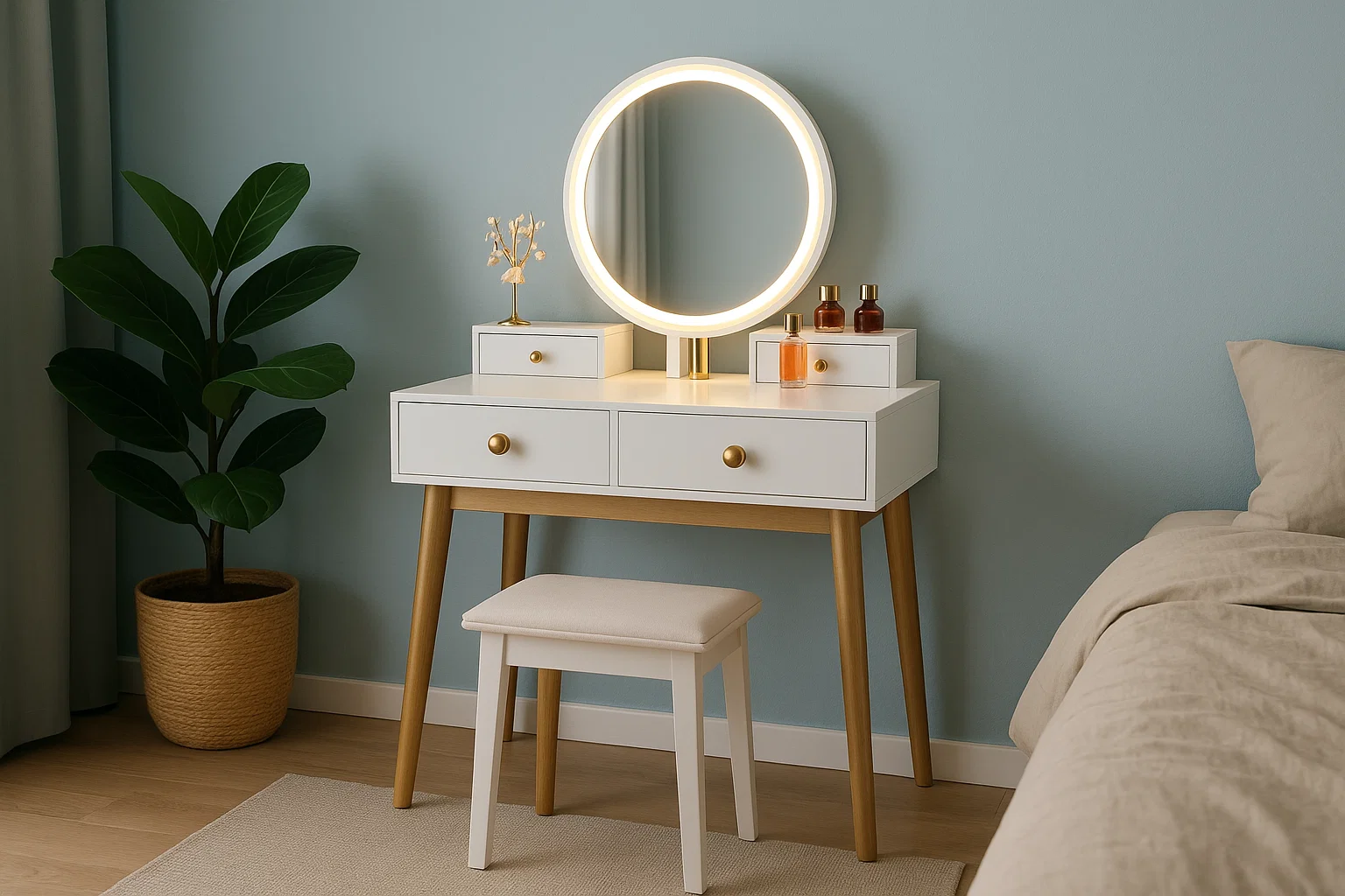 میز آرایش جمع و جور