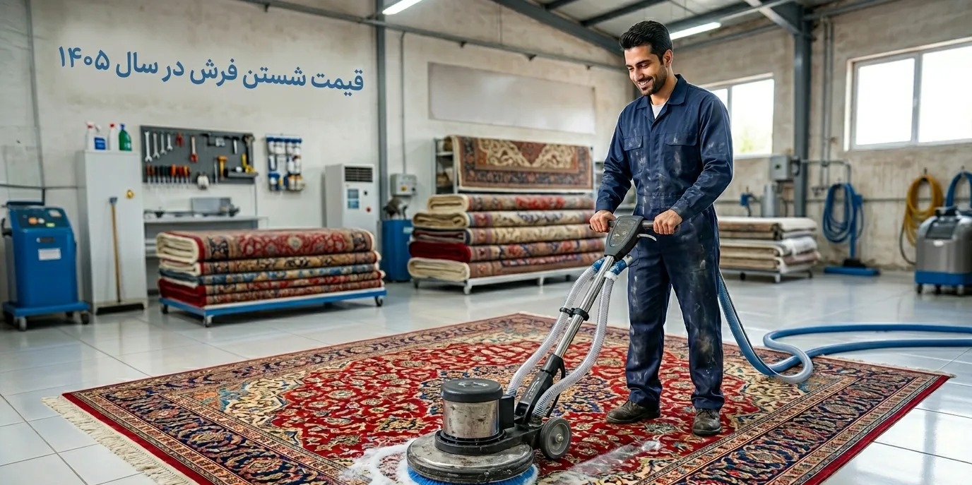 قیمت شستن فرش در سال ۱۴۰۵؛ راهنمای کامل هزینه قالیشویی در تهران
