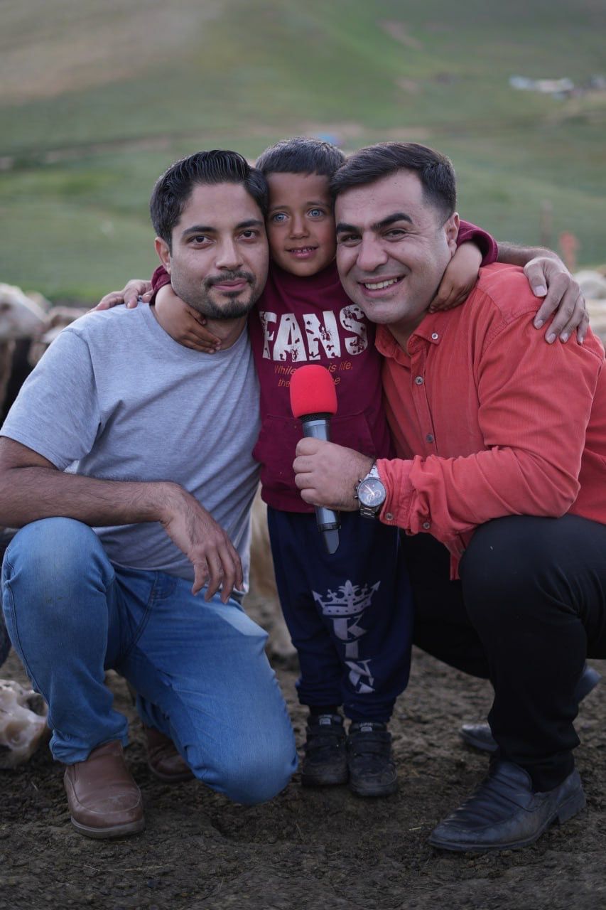 هادی یوسفی و محمدرضا محمدی ( پشت صحنه برنامه کند حیاتی)