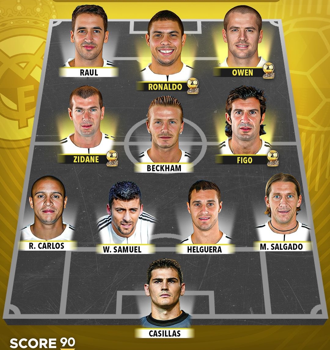 اولین نسل از کهکشانی های رئال مادرید که پر از ستاره های بزرگ و مطرح وقت فوتبال اروپا بودند