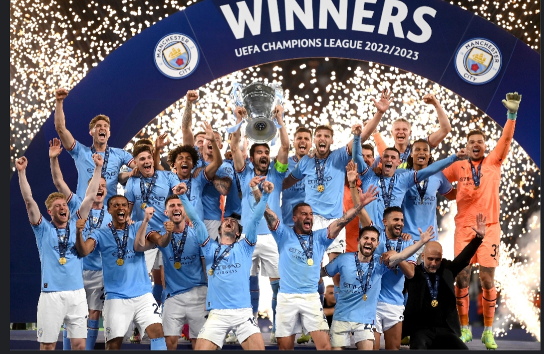 قهرمانی منچستر سیتی که پس از یک پروژه طولانی و هزینه های فراوان در بازار درسال ۲۰۲۳ همراه با پپ گواردیولا به دست آمد