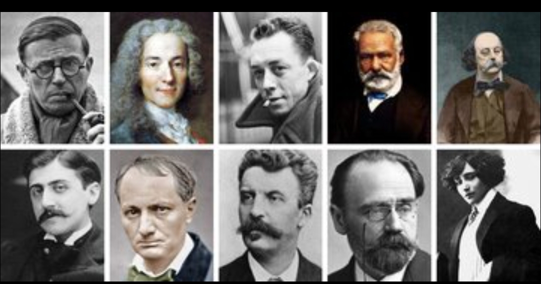 برترین نویسندگان فرانسوی که میتوان در آن به سارتر کامو ویکتور هوگو انتوان دو سنت اگزوپری امیل زولا و کولت اشاره کرد ادبیات فرانسه درون مایه های اصل آن را مضامینی چون اگزیستانسیالیسم پست‌مدرنیسم رمانتیسم تشکیل میدهند و در یک تقسیم بندی کلی به داستان و رمان و شعر تقسیم میشوند.