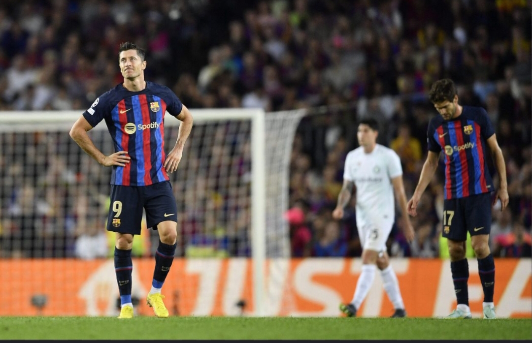 حذف دردناک بارسا اینبار در مرحله ی گروهی لیگ قهرمانان و سقوط به لیگ اروپا در فصل ۲۰۲۳ـ۲۰۲۲