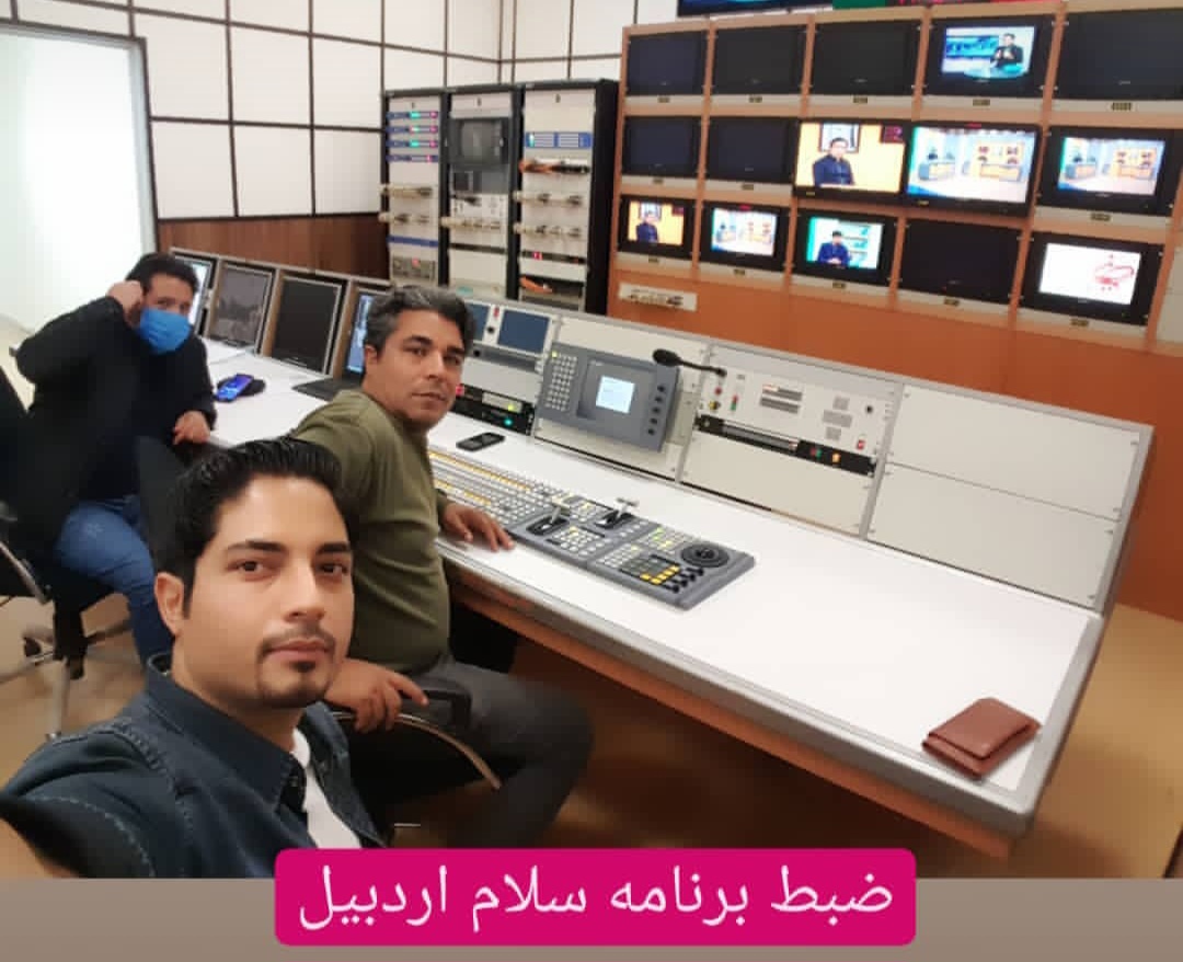 هادی یوسفی پشت صحنه برنامه سلام اردبیل