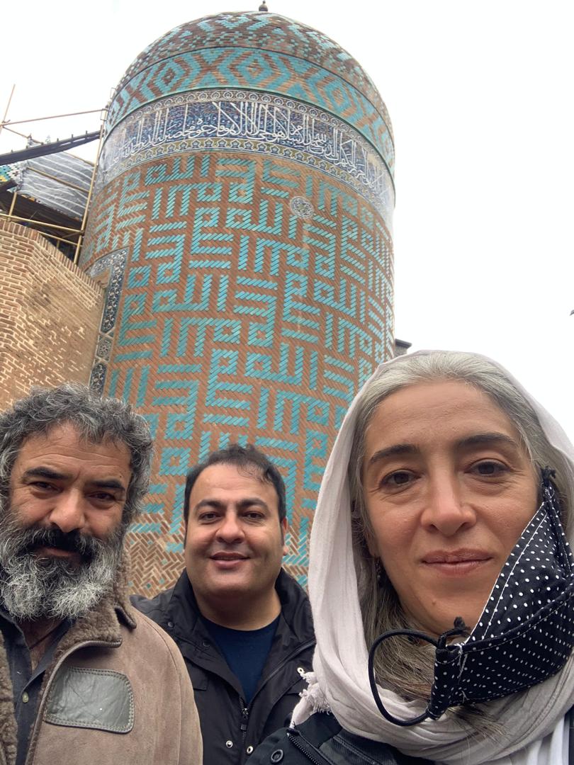 پانته آ پناهی ها ، حسن معجونی و ابراهیم نیرومند ( بقعه شیخ صفی الدین اردبیلی)