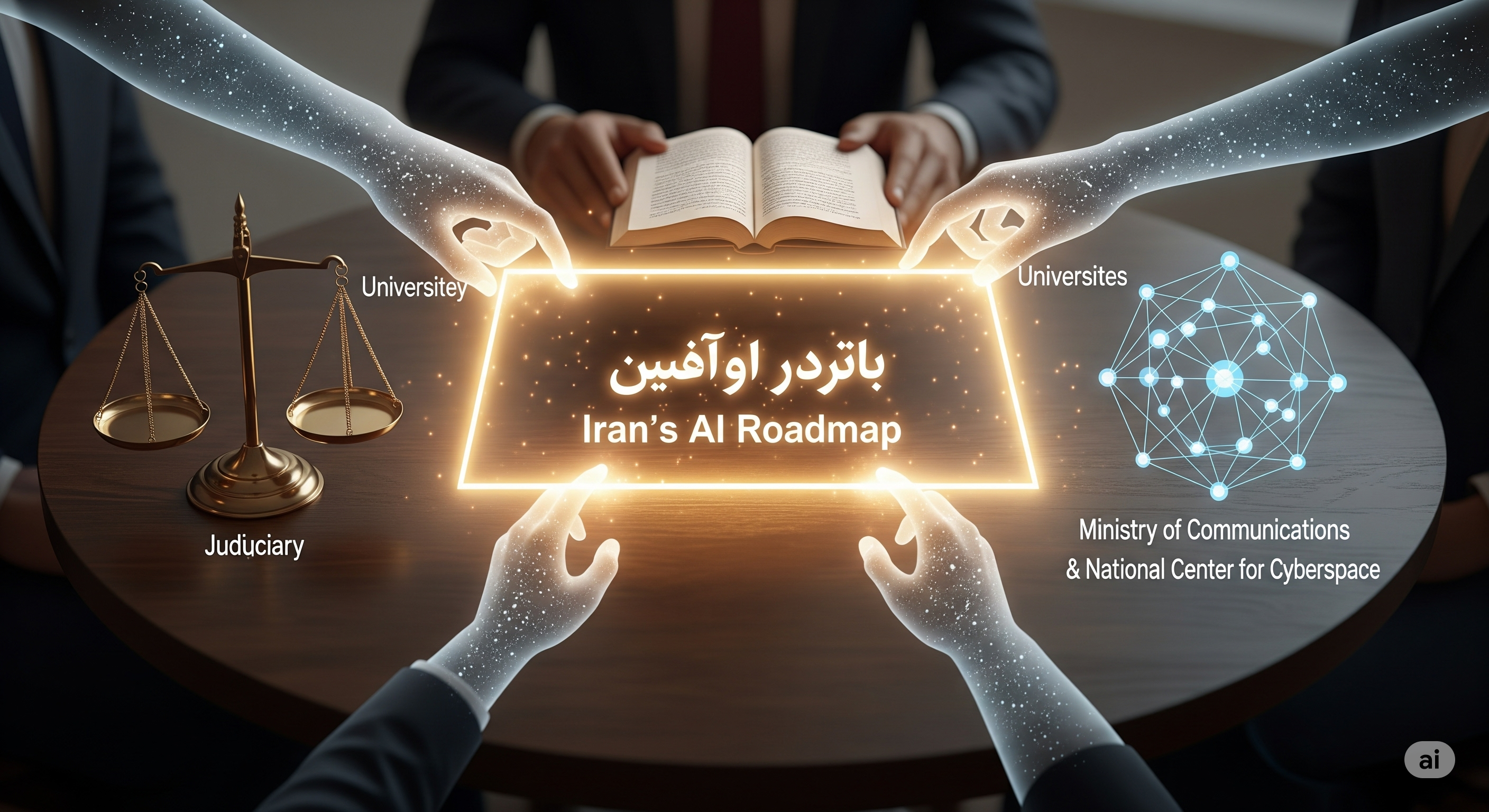 تدوین یک سیاستگذاری فناوری مؤثر برای هوش مصنوعی در ایران، نیازمند همکاری نزدیک و بیننهادی میان قوای سهگانه، مراکز علمی و بخش خصوصی است.