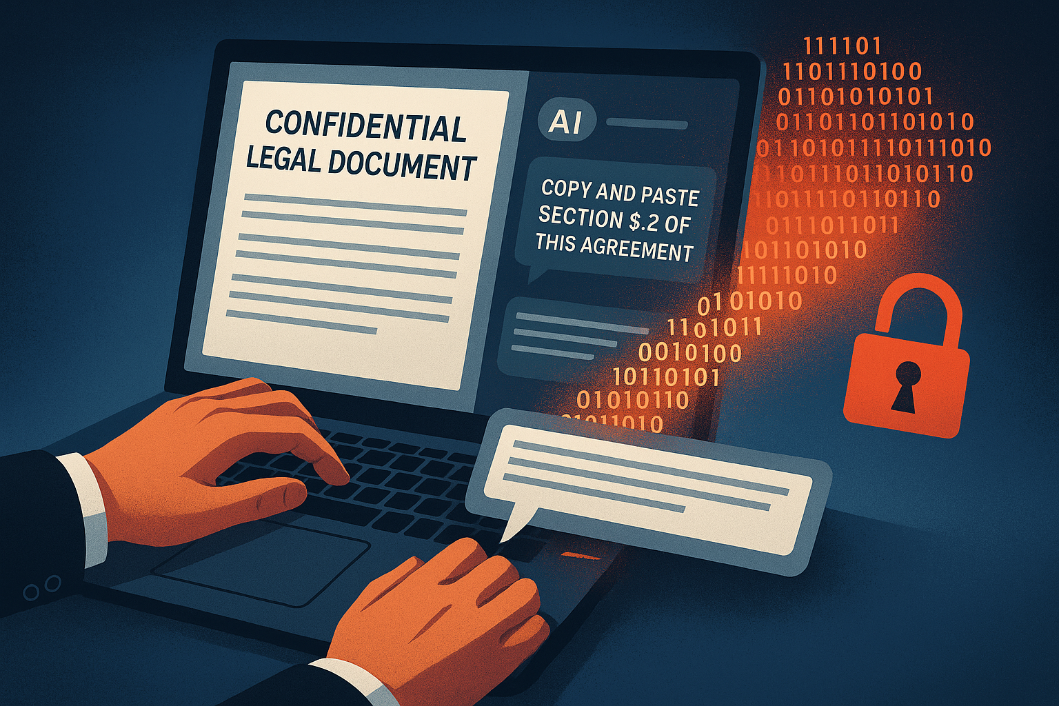 وارد کردن اطلاعات محرمانه موکل در پلتفرمهای هوش مصنوعی عمومی، نقض آشکار اصل رازداری و یک تخلف انتظامی جدی محسوب میشود.