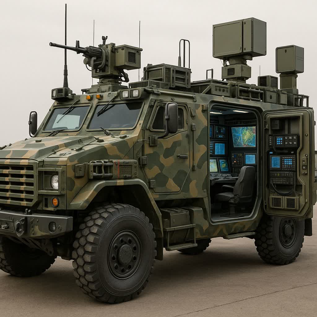 خودرو نظامی رعد ارتقا یافته