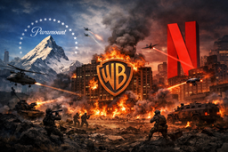 نبرد نهایی برای کنترل وارنر برادرز: پارامونت در برابر نتفلیکس