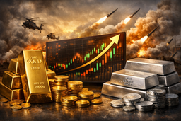 رشد قیمت طلا و نقره در پی افزایش تنش‌های ژئوپلیتیکی