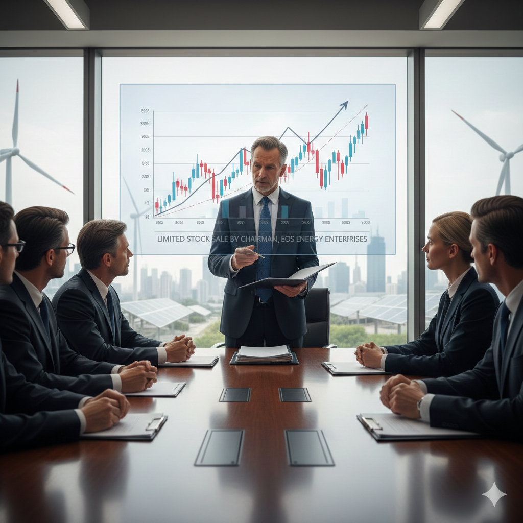 فروش سهام محدود توسط رئیس هیئت مدیره شرکت Eos Energy Enterprises