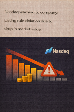 اخطار نزدک به شرکت: نقض قوانین فهرست‌بندی به دلیل کاهش ارزش بازار