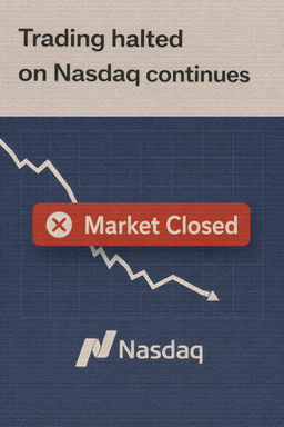 توقف معاملات در بورس نزدک ادامه دارد
