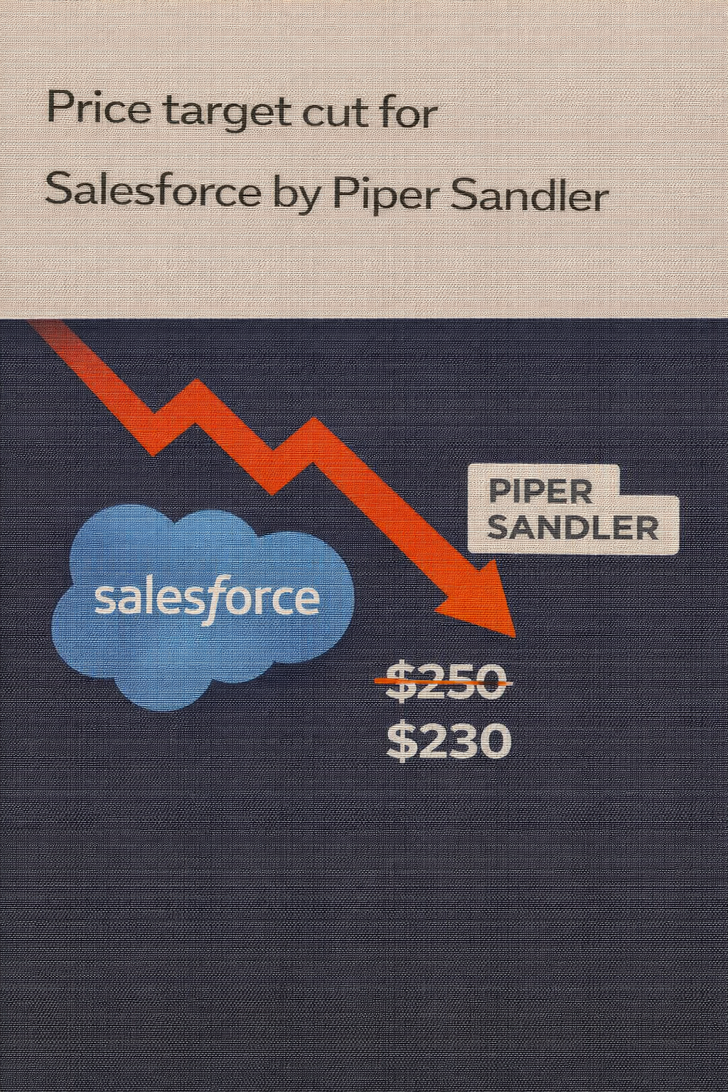 کاهش هدف قیمتی سهام سیلزفورس توسط پایپر سندلر