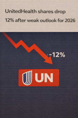 سقوط ۱۲ درصدی سهام یونایتدهلث پس از ارائه چشم‌انداز ضعیف برای سال ۲۰۲۶