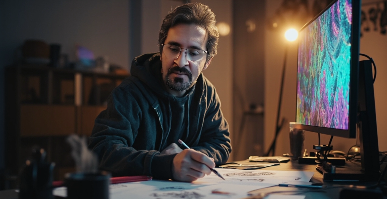 عارف هزارجریبی خالق آثار چند رسانهای