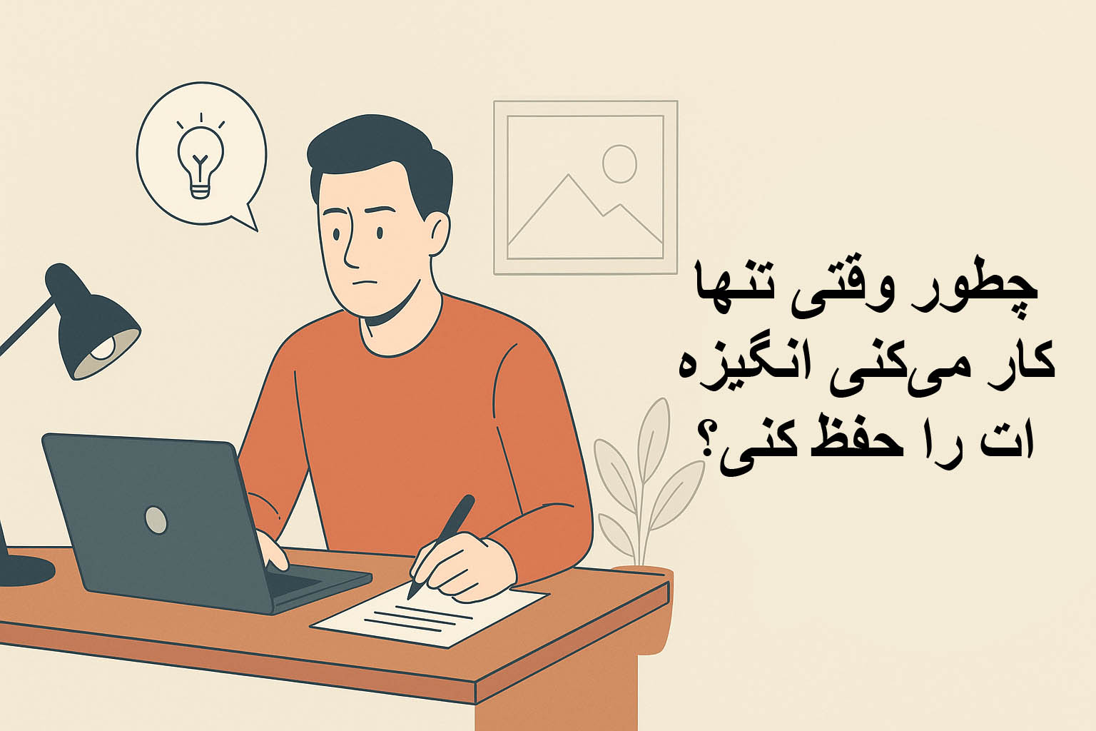 چطور وقتی تنها کار میکنی انگیزهات را حفظ کنی؟