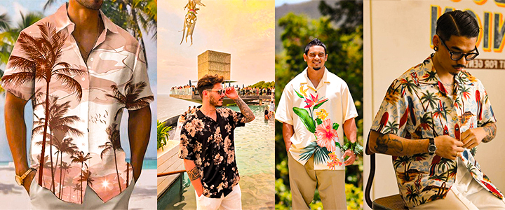 انواع مدل های پیراهن هاوایی مردانه