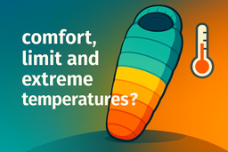 دمای کامفورت، لیمیت و اکستریم در کیسه خواب: راهنمای انتخاب کیسه خواب مناسب