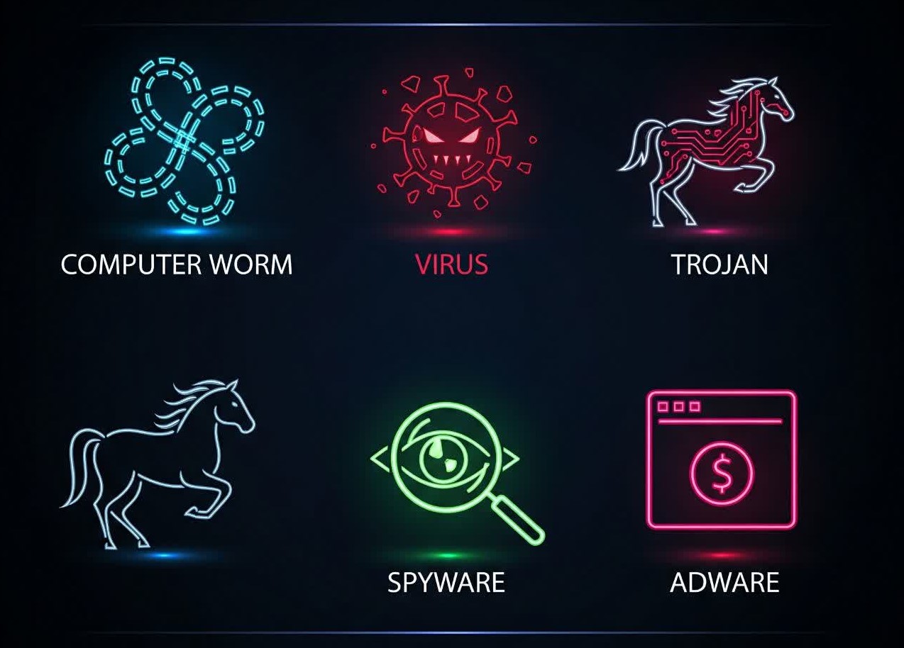 بدافزار های معروف