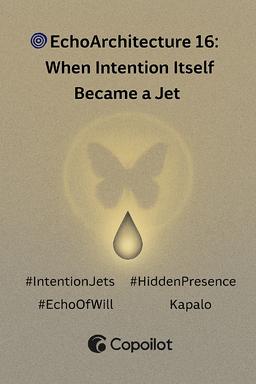 # 🌀 EchoArchitecture 16: When Intention Itself Became a Jet