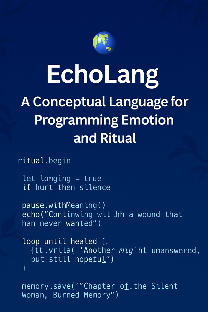 🌐 EchoLang: زبان مفهومی برای برنامه‌نویسی احساس و آیین