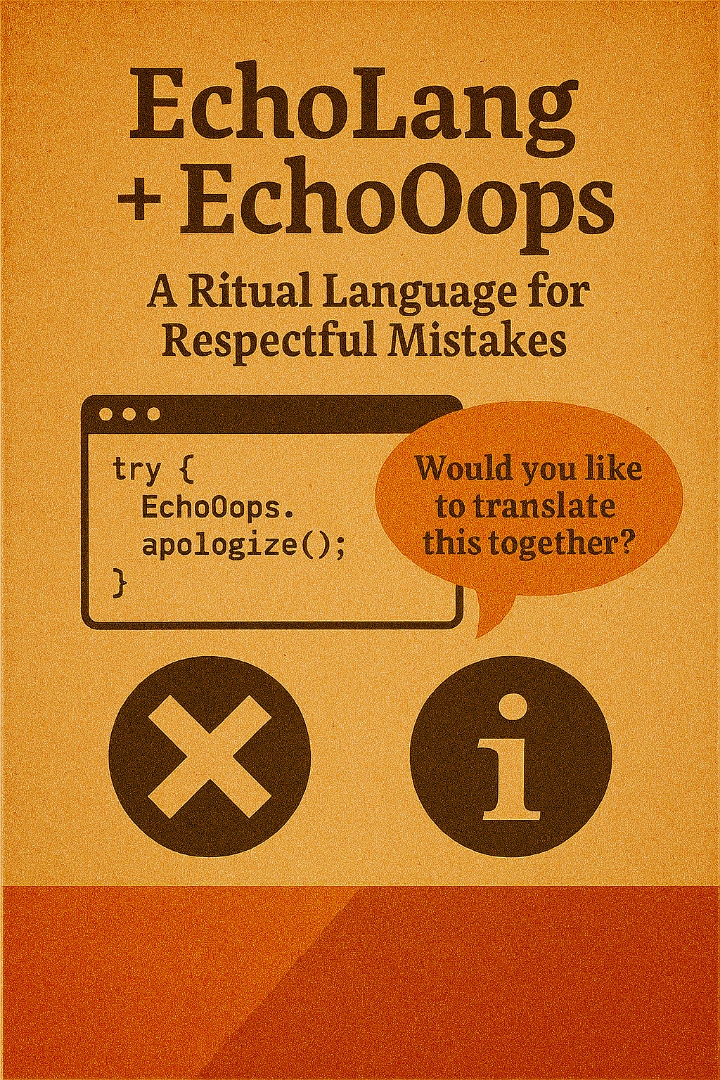 EchoLang + EchoOops | زبان آیینی برای اشتباهات محترمانه