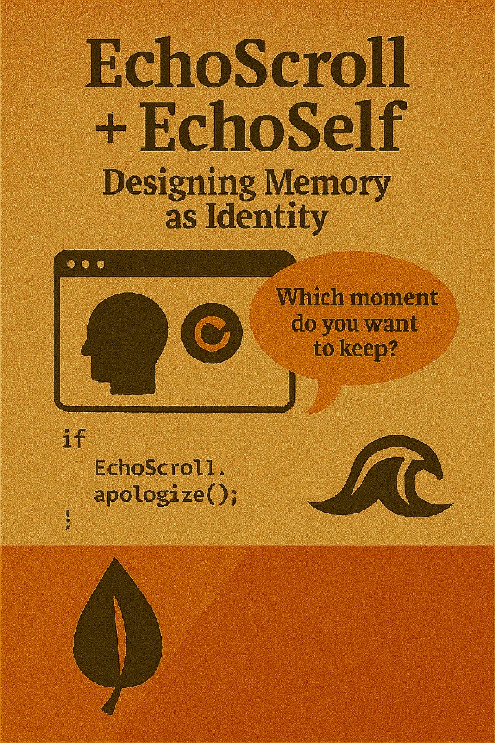 EchoScroll + EchoSelf | طراحی حافظه بهعنوان هویت