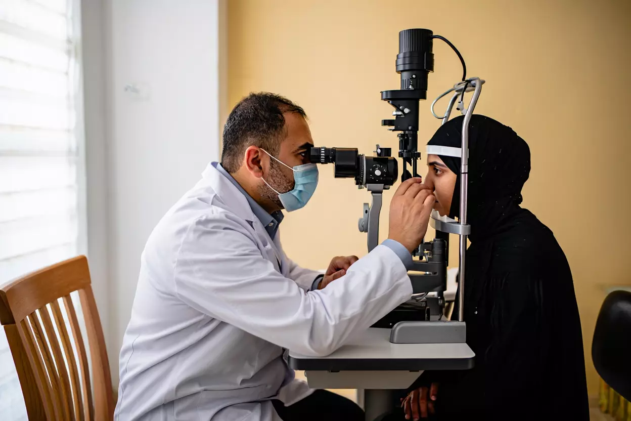 ویزیت چشم پزشک در منزل توسط آرین طب