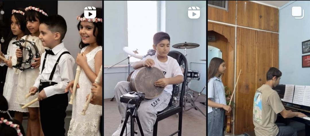 هنرجوهای آموزشگاه موسیقی رهام