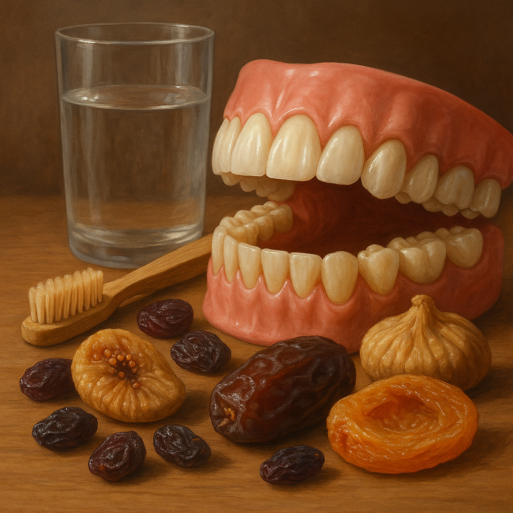 اثر میوه خشک بر دندان