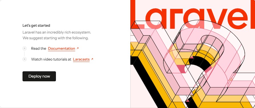 صفحه پیش فرض لاراول 12