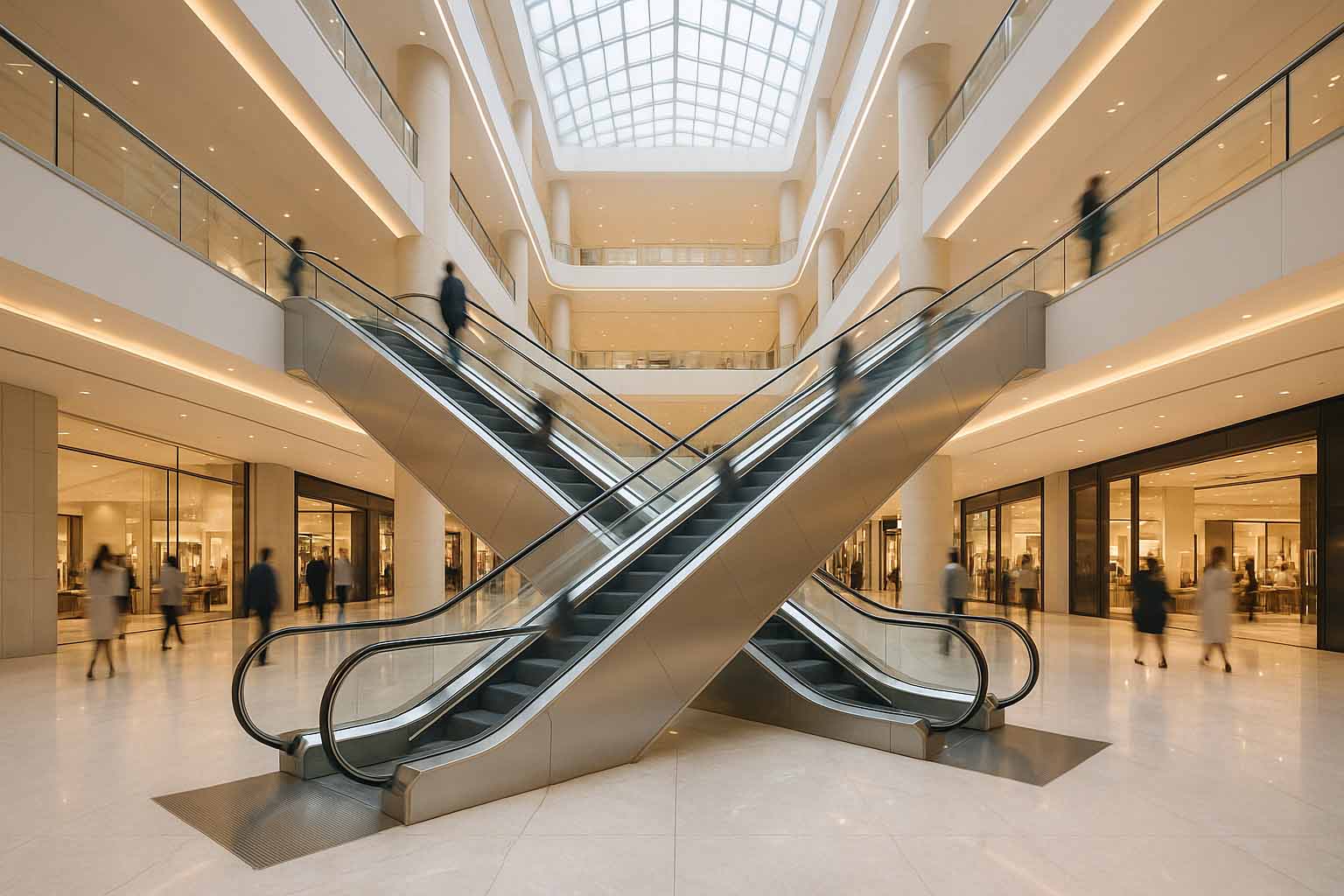 پله برقی مدرن