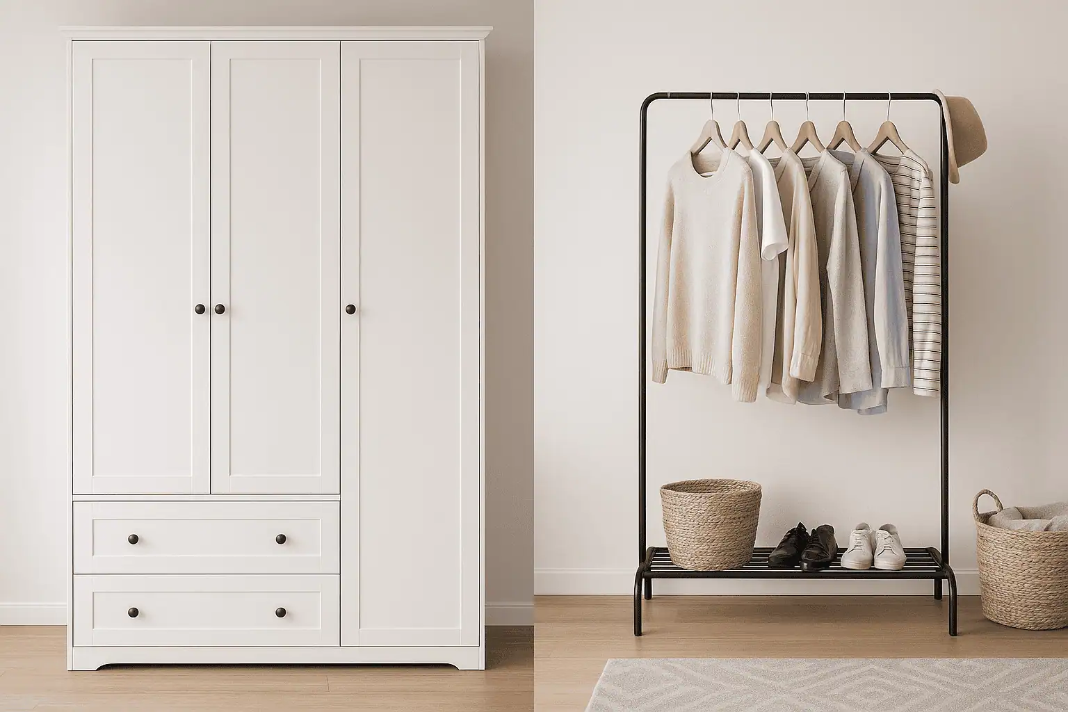 کمد لباس vs رگال لباس