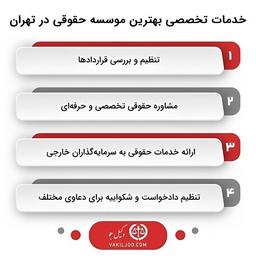 معیارهای انتخاب بهترین موسسه حقوقی در تهران