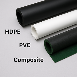 ژئوممبران پی وی سی در برابر HDPE؛ انتخاب مهندسی برای پروژه‌های عمرانی با رطوبت بالا