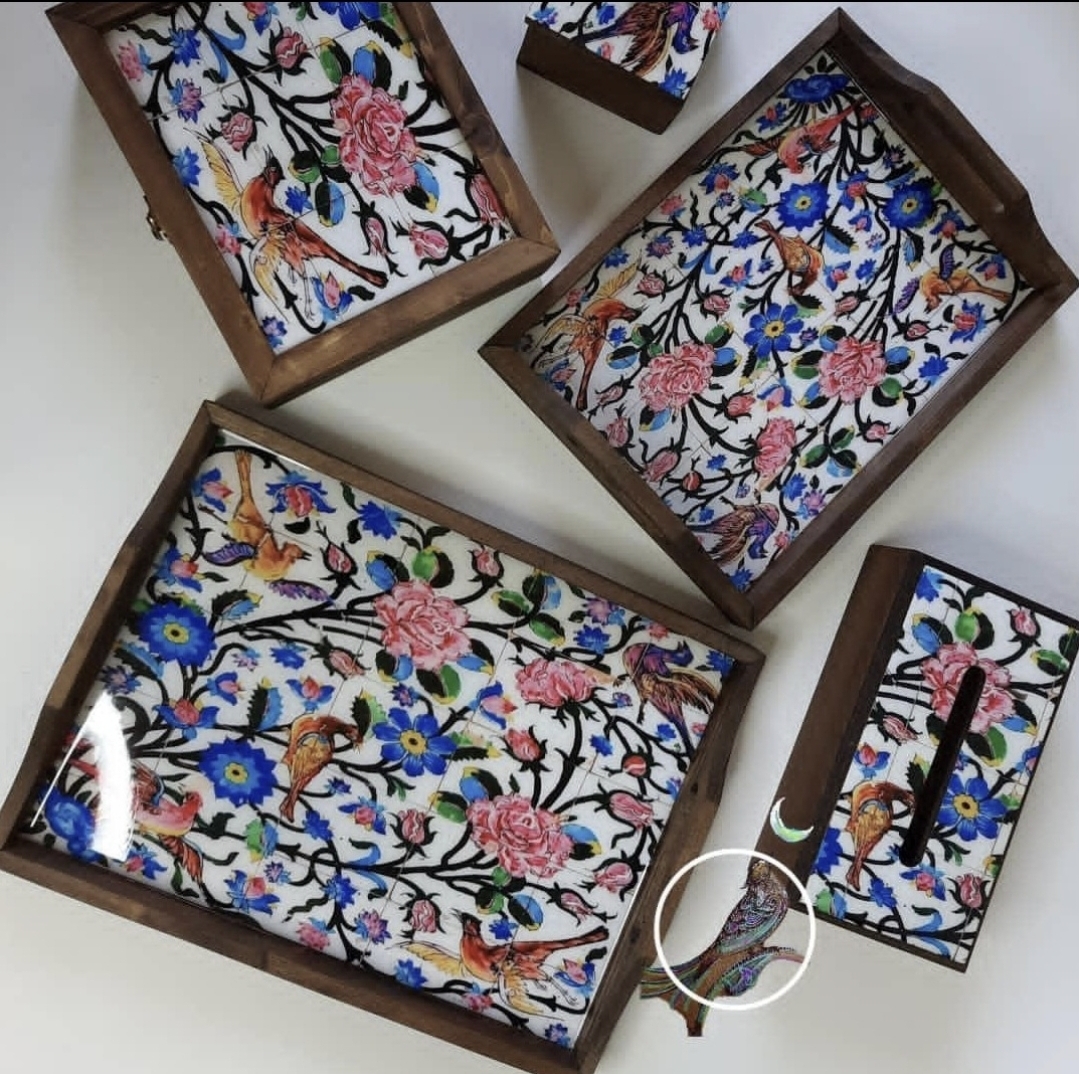 سرویس پذیرایی تمام چوب و رزین بهارشاپینگ