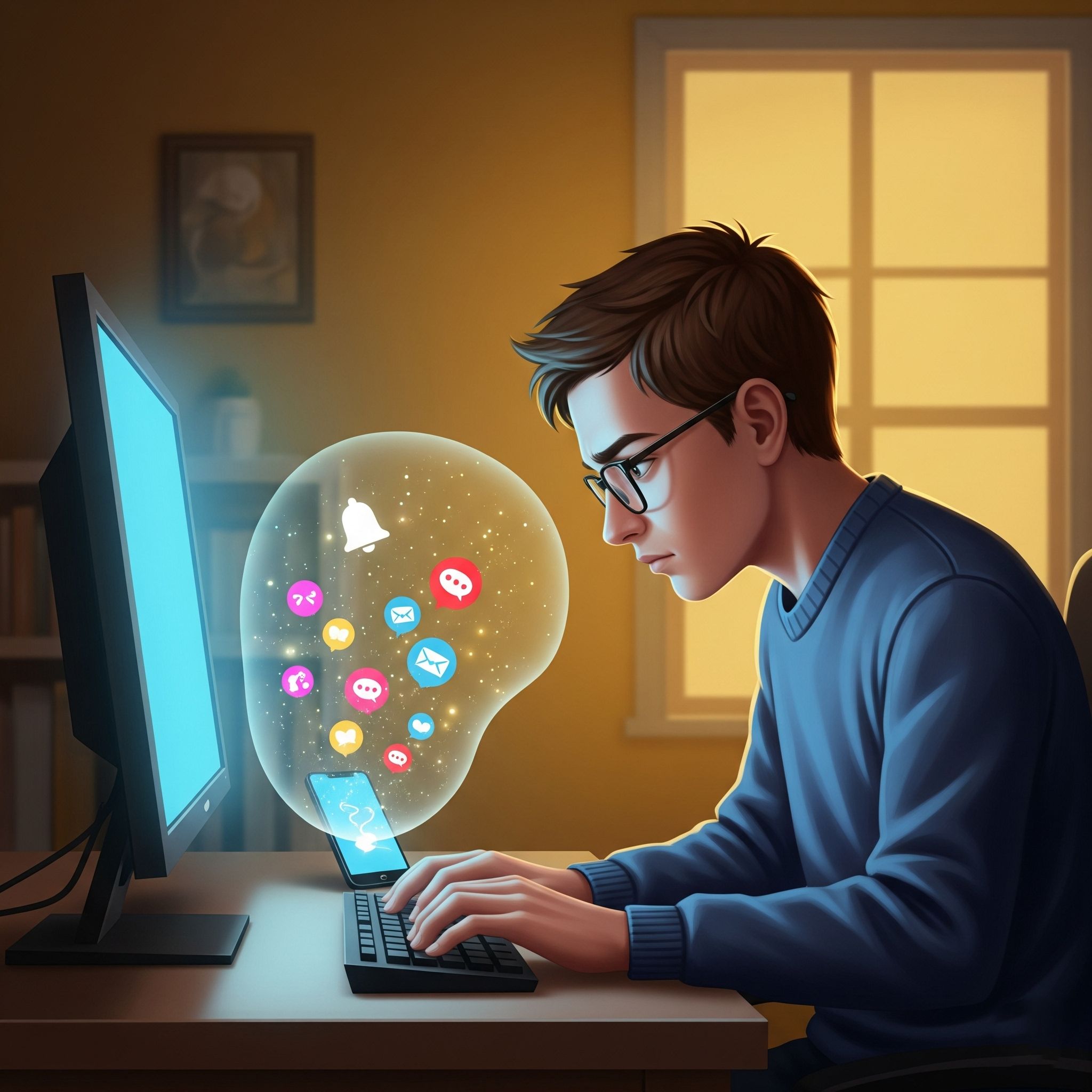 گوشی سارق توجه و نوشتن درمانی برای بازگردانی توجه از دست رفته