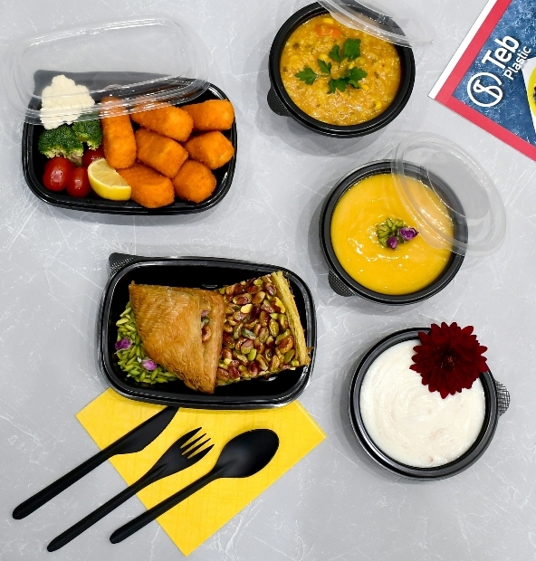 ظروف یکبار مصرف غذا ماکروفری پلی پرو