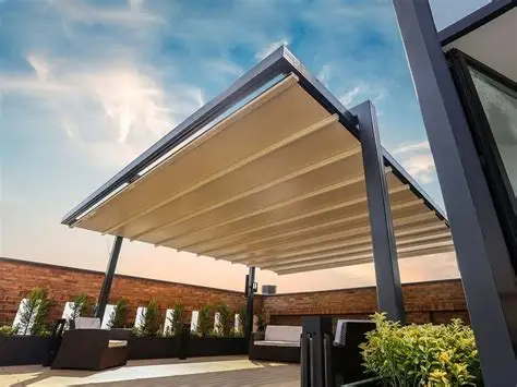 سقف متحرک پارچه ای