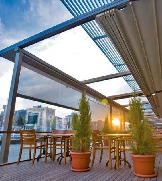 مراحل نصب سقف متحرک توسط تیم حرفهای پادناتنت